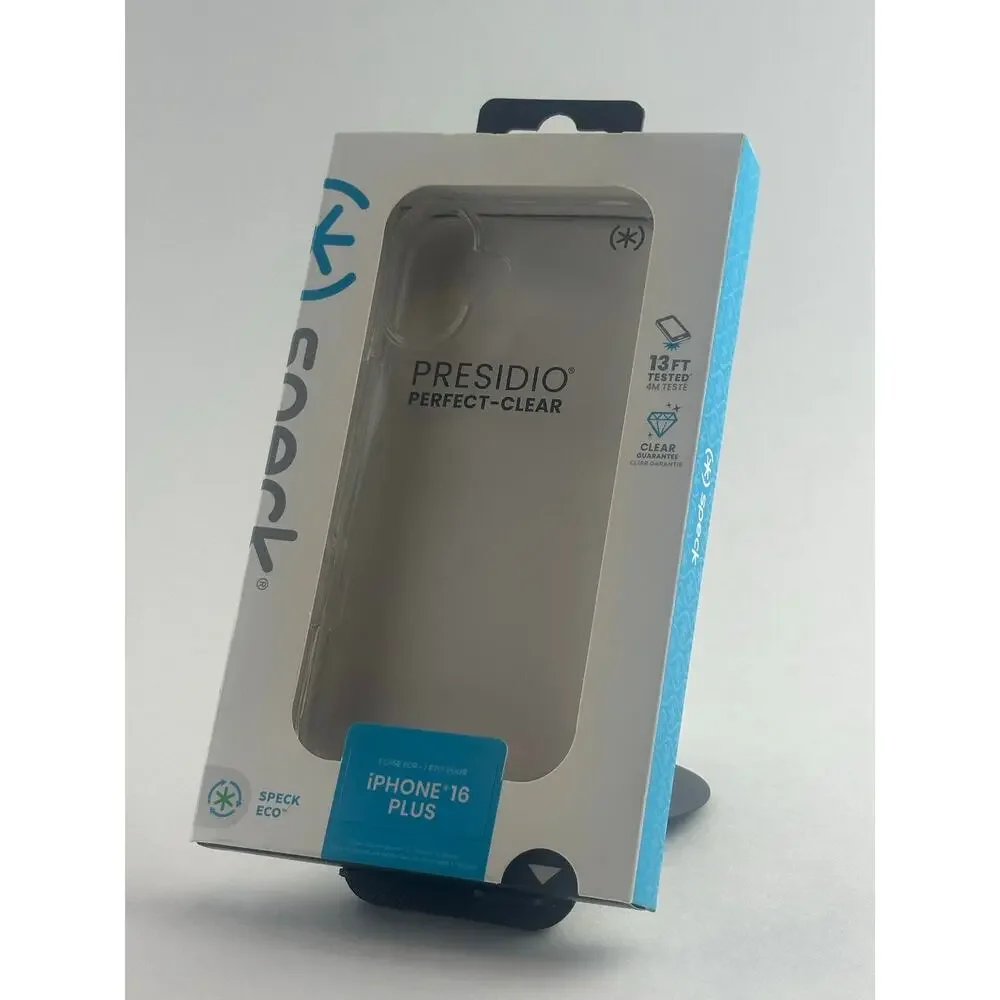Speck Presidio Perfect-Clear iPhone 16 Plus Case NWT MSRP: $45.00